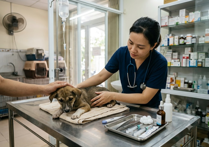 PHÒNG KHÁM THÚ Y NGUYỄN QUYÊN- THIẾT KẾ BỞI MR TÀI: 0789711496