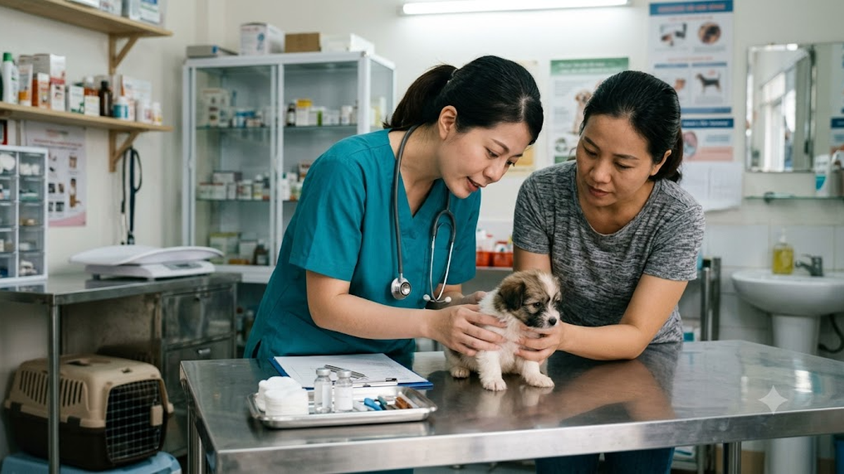 Chó con chưa tiêm phòng dễ mắc những bệnh gì? Hướng dẫn phòng bệnh từ sớm — nội dung minh họa